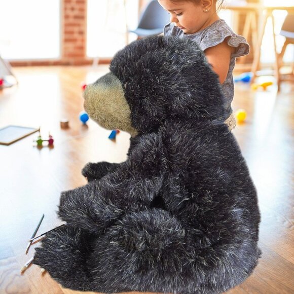 Folkmanis Black Bear Cub Puppet Preowned EUC - Picture 1 of 9
